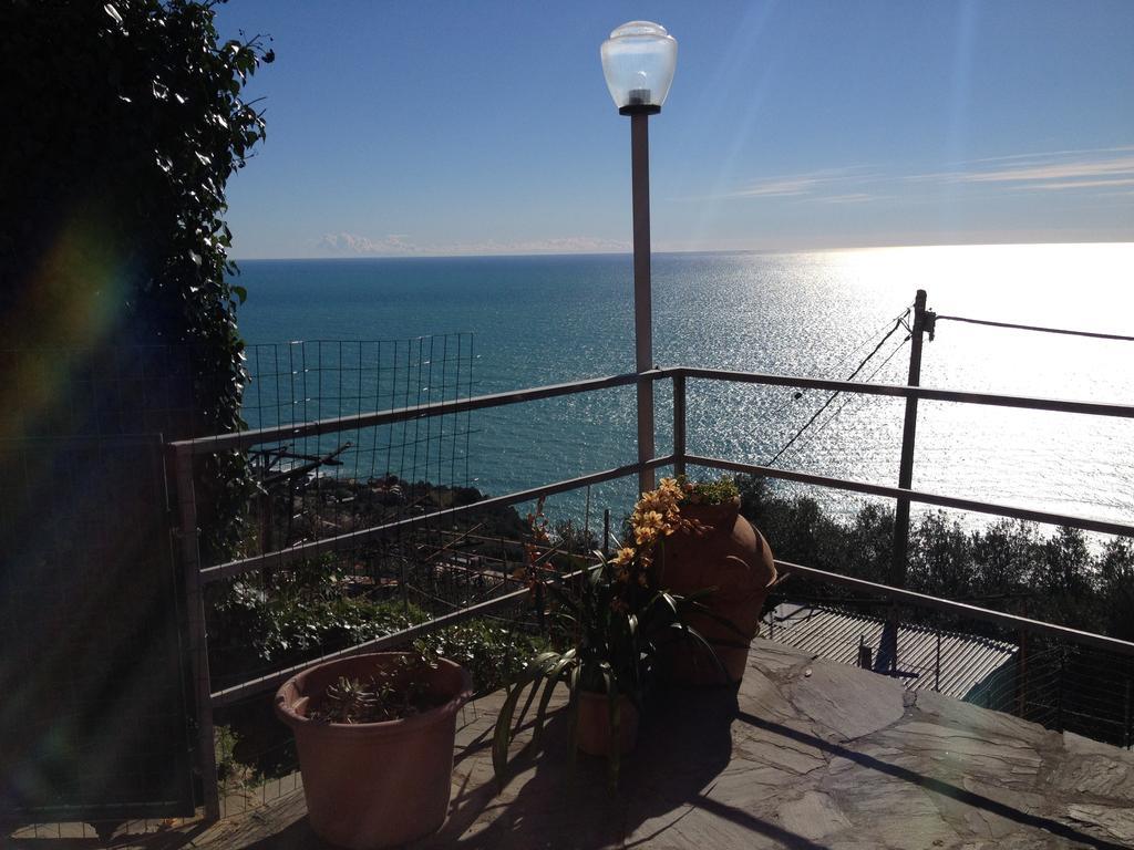 Tramonto sul Mare Villa Framura Exterior foto